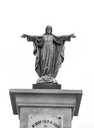 statue : Christ du Sacré-Coeur