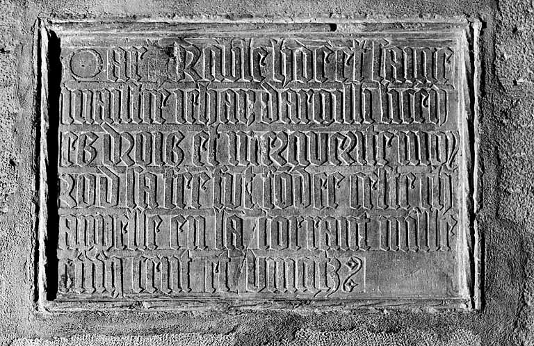 1ère plaque commémorative