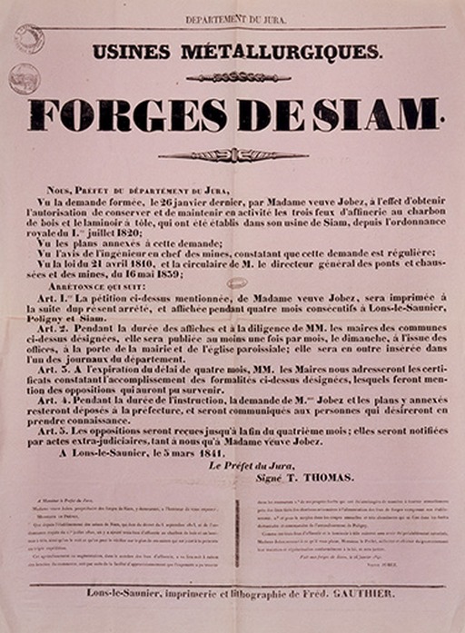 usine métallurgique dite Forges de Syam