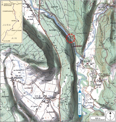 viaduc de Syam (voie ferrée Andelot - La Cluse)