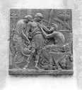buste : le sculpteur Jean-Joseph Perraud, bas-relief : les Adieux