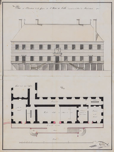 couvent de bénédictines, puis sous-préfecture et hôtel de ville, actuellement hôtel de ville