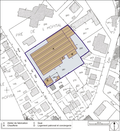 filature de laine peignée Schwartz et Cie, puis usine de teinturerie Achtnich, actuellement magasin de commerce