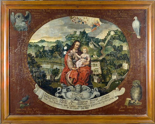 tableau : Saint Joseph au désert de Marlagne