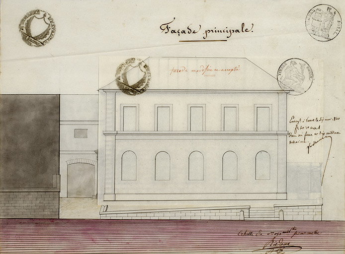 mairie, école primaire de garçons.