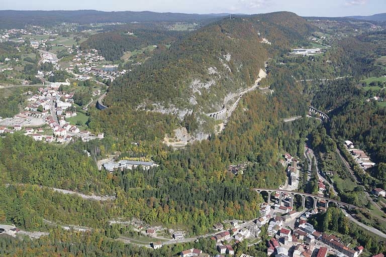 viaducs, ponts, passerelles et aqueducs de la voie ferrée Andelot - La Cluse