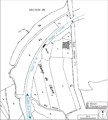 maison de garde-barrière et passage à niveau n° 15 (voie ferrée Andelot - La Cluse)