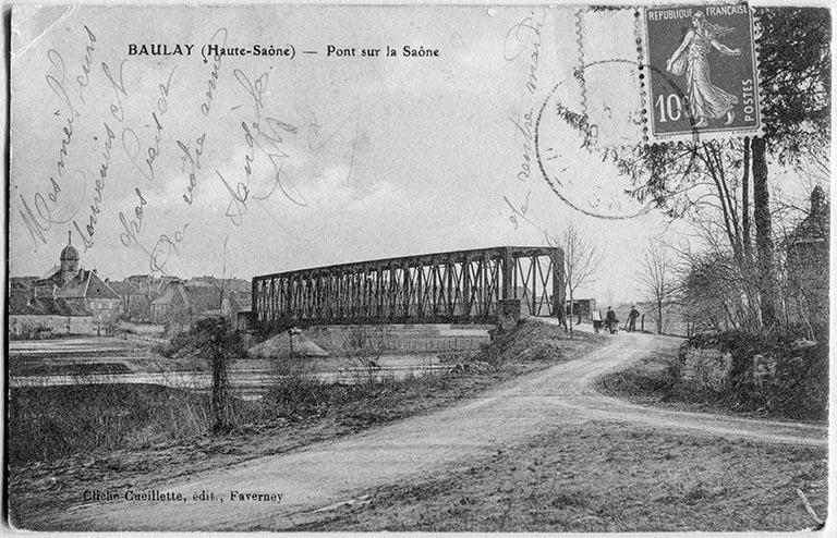 pont métallique sur la Saône