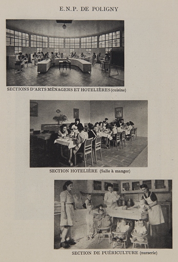 restaurant le Relais polinois, hôtel de Genève, école nationale professionnelle de jeunes filles, actuellement lycée hôtelier Hyacinthe Friant