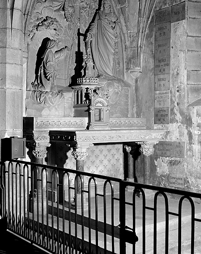 autel, tabernacle (autel de sainte Marguerite-Marie Alacoque)