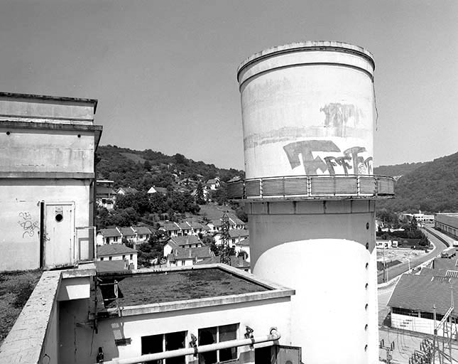 usine à papier de la société des Papeteries Bisontines, usine de fibres artificielles et synthétiques dite usine des Soieries puis de la Rhodiacéta