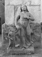 groupe sculpté : Saint Joseph et l'Enfant