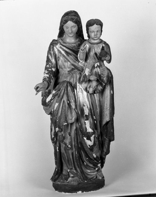 statue (petite nature) : Vierge à l'Enfant