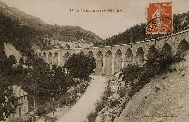 viaduc de l'Evalude (voie ferrée Andelot - La Cluse)