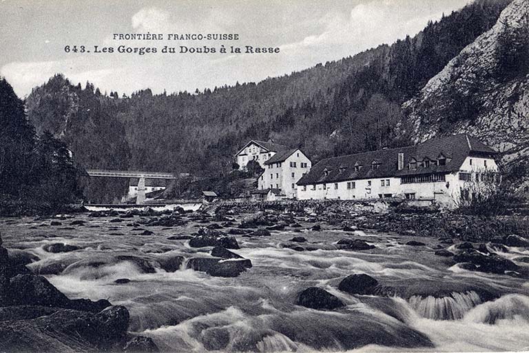 moulin à farine et usine de teinturerie, martinet, grosse forge, usine de taillanderie, laminoir et usine d'horlogerie dits Fabrique de la Rasse