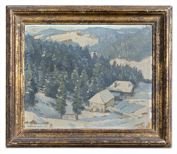tableau : Soleil en montagne