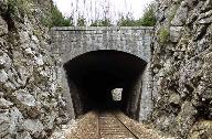 tunnel dit galerie voûtée des Brasselettes (voie ferrée Andelot - La Cluse)