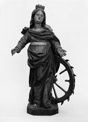 statue (statuette) : sainte Catherine