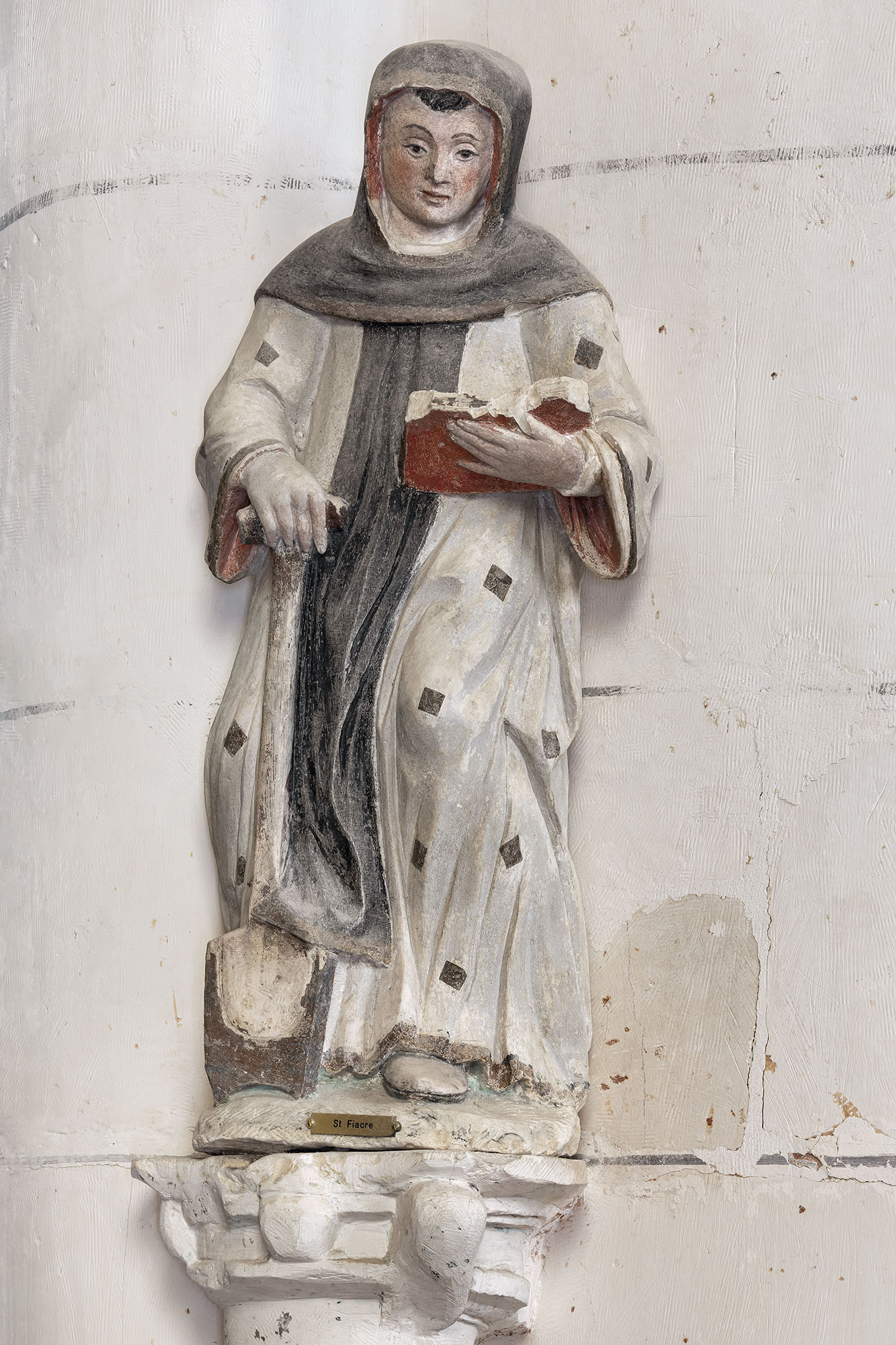 statuette : saint Fiacre