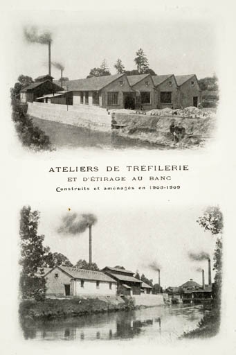 usine métallurgique des Forges d'Audincourt, puis de la Compagnie des Forges d'Audincourt et Dépendances, actuellement zone industrielle des Forges