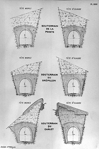 tunnels de la voie ferrée Andelot - La Cluse