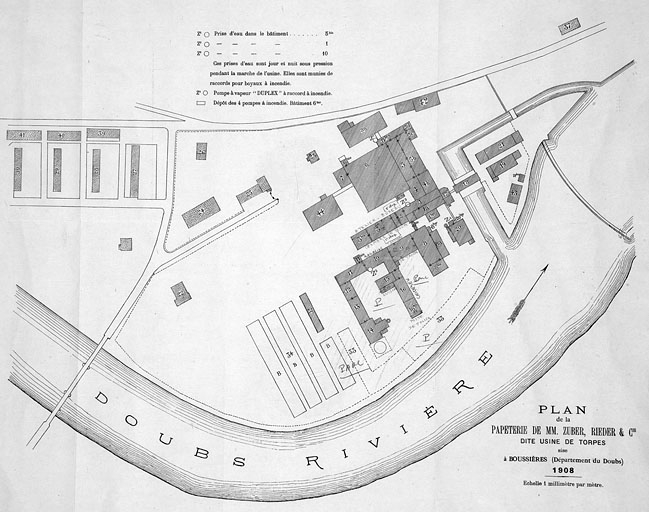 usine de papeterie Zuber Rieder et Cie, actuellement Papeterie Zuber Rieder et centrale hydroélectrique