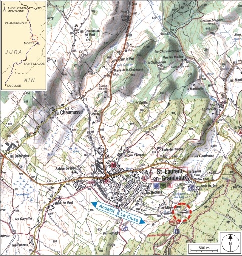 maison de garde-barrière et passage à niveau n° 31 (voie ferrée Andelot - La Cluse)