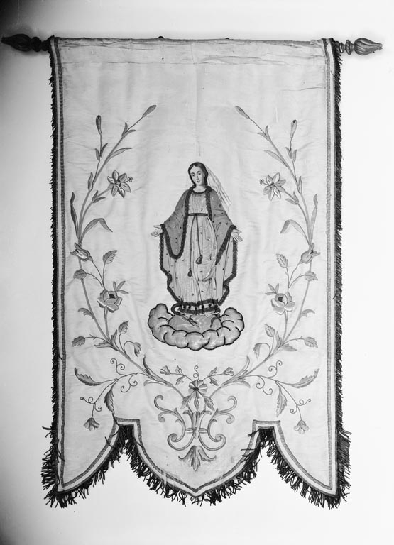 bannière de procession : Immaculée Conception