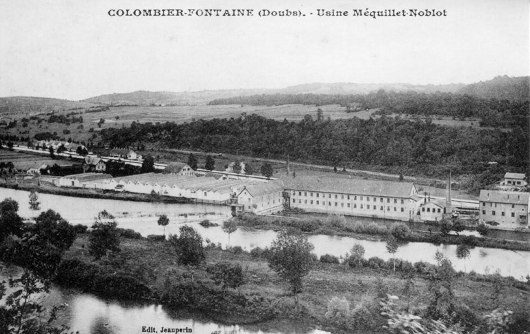 tissage et filature de coton Méquillet-Noblot et Cie, puis Anciens Ets Méquillet-Noblot et Cie, actuellement centrale hydroélectrique