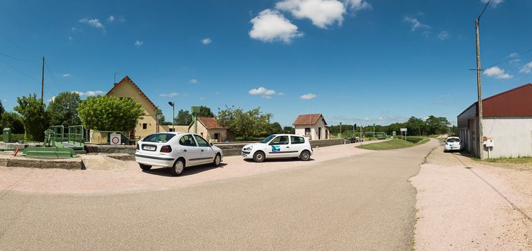 site de l'écluse 24 du versant Océan ; dite de ou des Quarrés (canal du Centre)