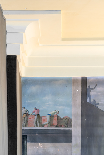 peintures monumentales du balcon