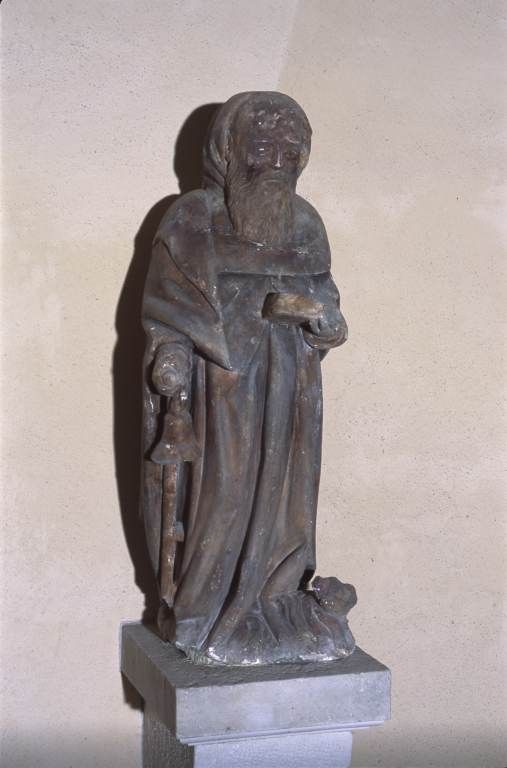 groupe sculpté : saint Antoine
