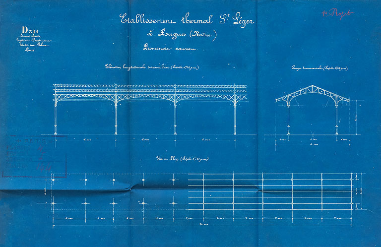 allée couverte, boutiques et promenoirs