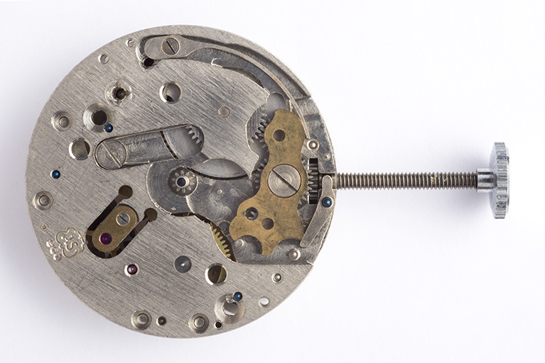 mécanismes d'horloge (2 mouvements de montre mécaniques A. Schild AS 960)