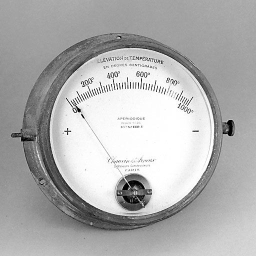 instrument de mesure de la température (pyromètre à cadran Chauvin et Arnoux)