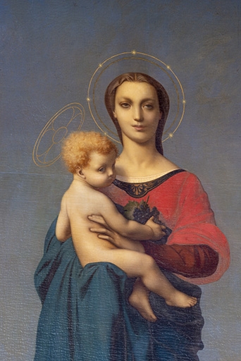 tableau : la Vierge à l'Enfant