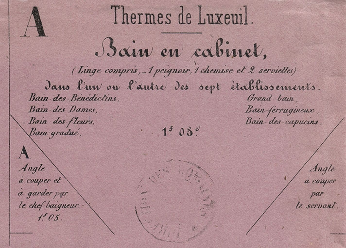 thermalisme dans la commune de Luxeuil-les-Bains (le)