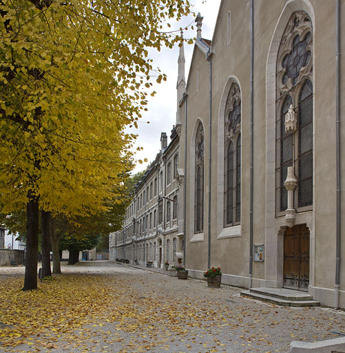 couvent des Cordeliers, collège Saint-François-Xavier puis des Pères Eudistes, lycée de jeunes filles, actuellement lycée Louis Pasteur