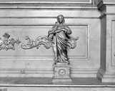 2 statuettes-reliquaires : sainte et Vierge à l'Enfant