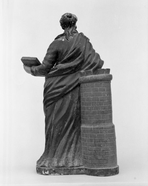statue (statuette) : sainte Barbe