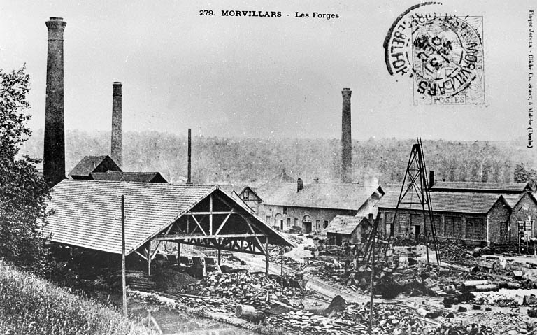 usine de transformation des métaux et aciérie dites forges de Morvillars