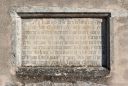 plaque commémorative de l'édification de la chapelle