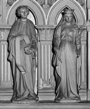 statues (6, grandeur nature, statuette) : saintes, Sacré-Coeur