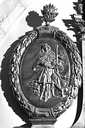 2 bas-reliefs : saint Vernier et saint Antide
