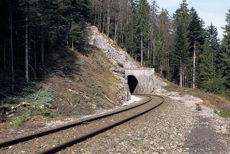 tunnel dit souterrain de la Joux (voie ferrée Andelot - La Cluse)