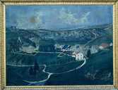 tableau : vue du village des Bouchoux