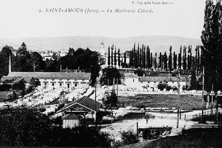 moulin à blé dit moulin Febvre, usine de taille de matériaux de construction dite marbrerie Célard