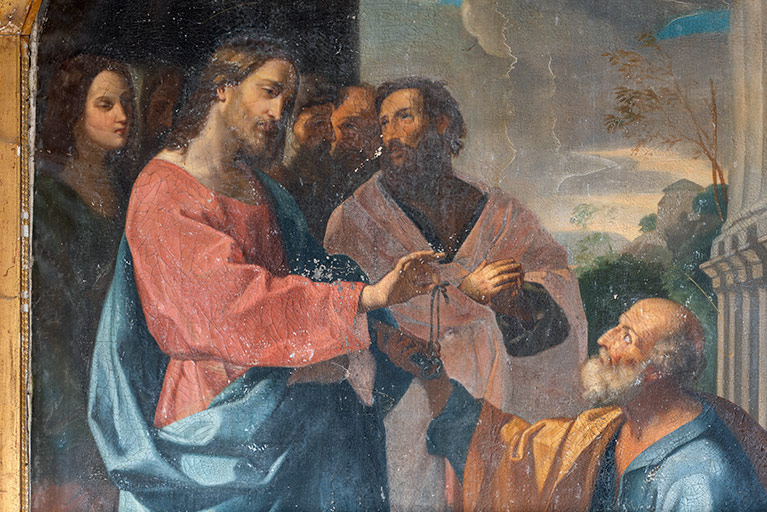 tableau : La Remise des clefs à saint Pierre
