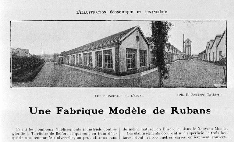 usine de passementerie de la Société industrielle de Rubans, puis usine de peintures et vernis Gauthier, puis des Industries des Peintures Associés, actuellement Sigma Coatings