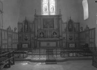 maître-autel, retable, tabernacle et lambris de revêtement